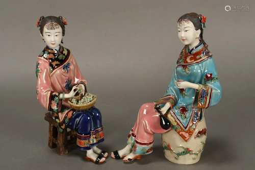 Two Chinese Porcelain Figures,