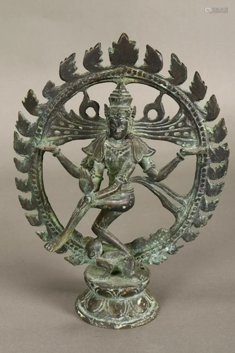 Indian Bronze Dancing Shiva,