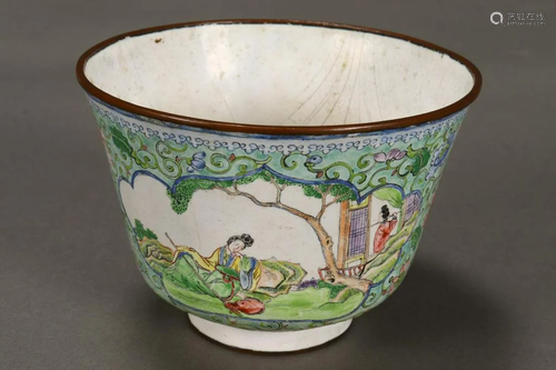 Chinese Enamel Bowl,