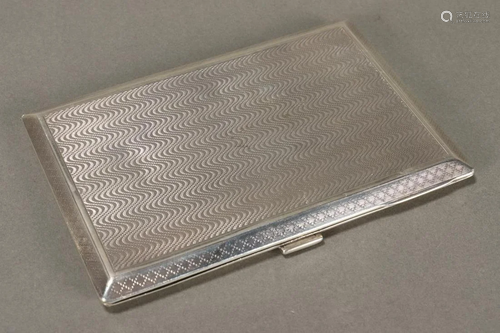 George V Sterling Silver Cigarette Case,