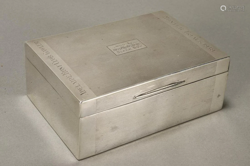 Australian Sterling Silver Tobacco Box,