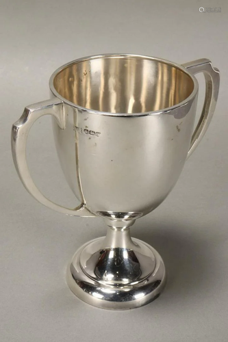 English Sterling Silver Twin Handled Cup,