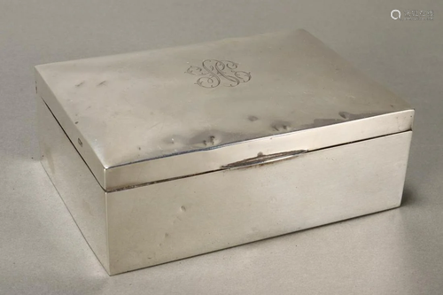 George V Sterling Silver Tobacco Box,