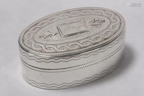 George III Sterling Silver Nutmeg Grater,