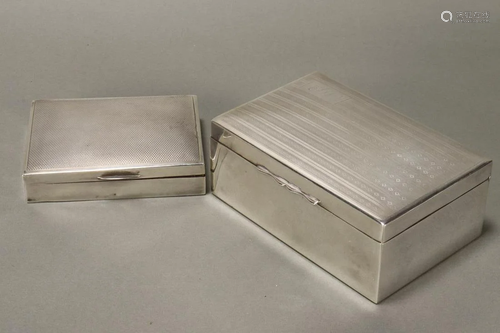 English Sterling Silver Tobacco Box,