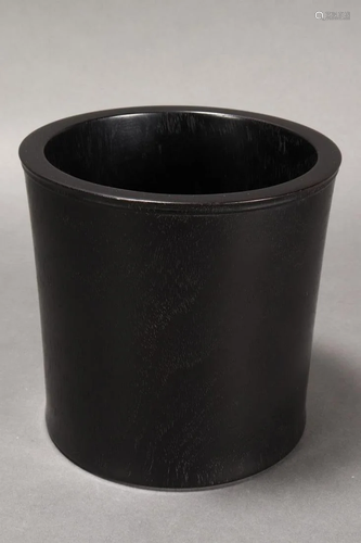 Chinese Hardwood Brush Pot,