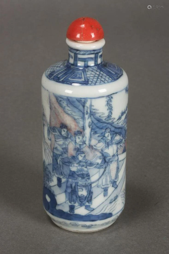 Chinese Blue and White Porcelain Snuff Bottl…