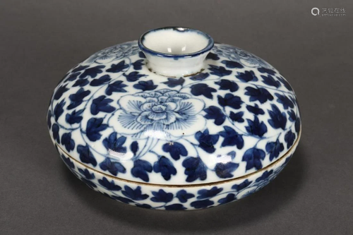 Chinese Qing Dynasty Blue and White P…