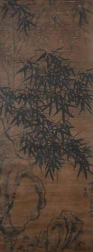 A Chinese Bamboo Painting, Wang Duo Mark