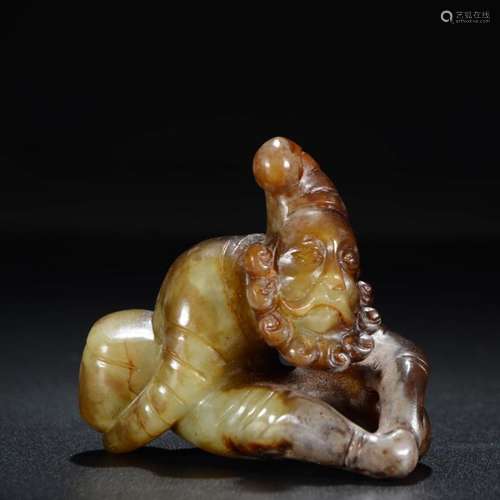 A Jade Carved Figure Ornament