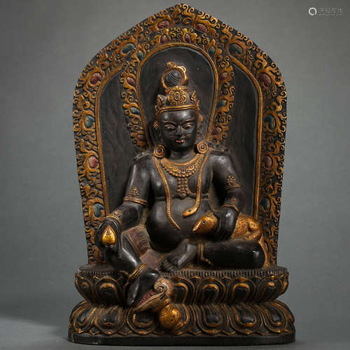 TIBETAN STONE CARVED BUDDHA STATUE