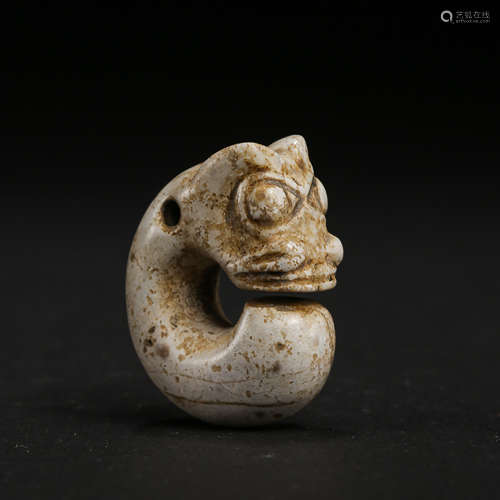 HONGSHAN CULTURE, JADE PIG DRAGON FIGURE