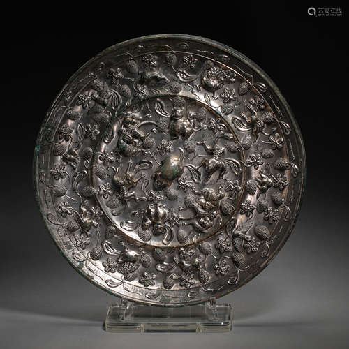 CHINA TANG DYNASTY, SEA BEAST MIRROR