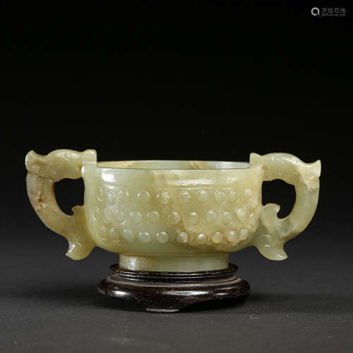 ANCIENT CHINESE HETIAN JADE CUP