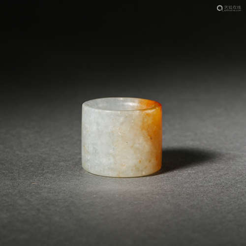 CHINESE QING DYNASTY JADE THUMB RING