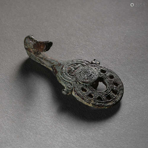 THE WARRING STATES PERIOD, CHINESE BRONZE BELT HOOK