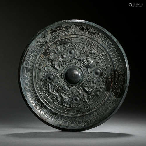 ANCIENT CHINESE BRONZE MIRROR