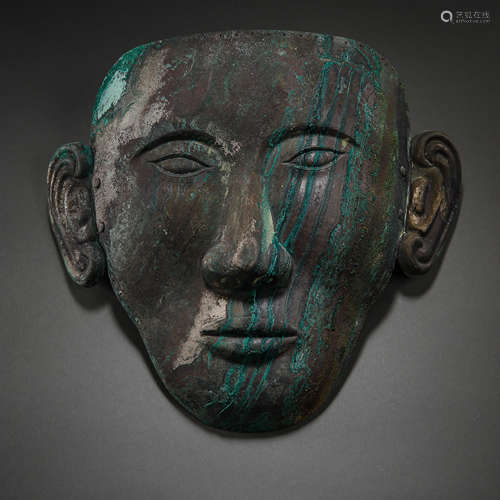 CHINESE LIAO DYNASTY BRONZE MASK