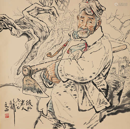 CHINESE PAINTING AND CALLIGRAPHY, LIU WENXI MARK