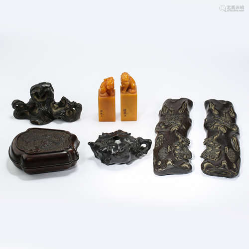 A SET OF CHINESE QING DYNASTY TIANHUANG SEALS