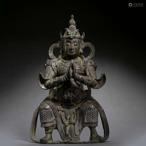 CHINESE BRONZE BUDDHA STATUE