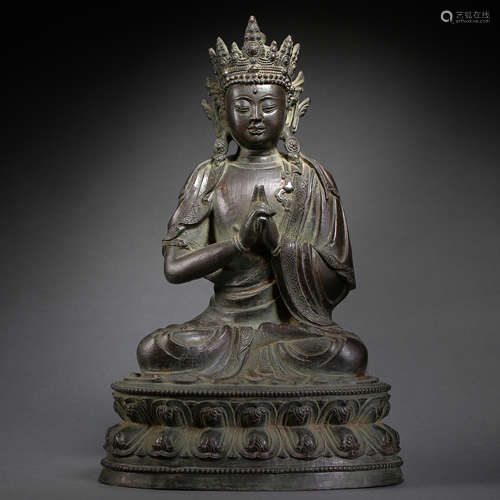 CHINESE BRONZE BUDDHA STATUE