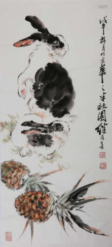 CHINESE PAINTING AND CALLIGRAPHY, LIU JIYOU MARK