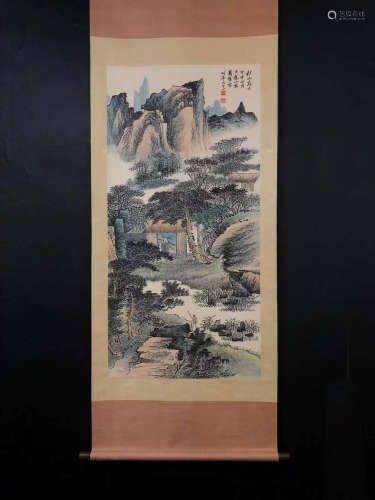Chinese Xiao Qianzhong'S Painting On Paper