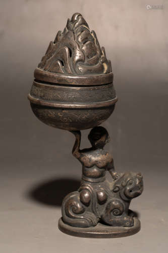 Chinese Silver Lamp