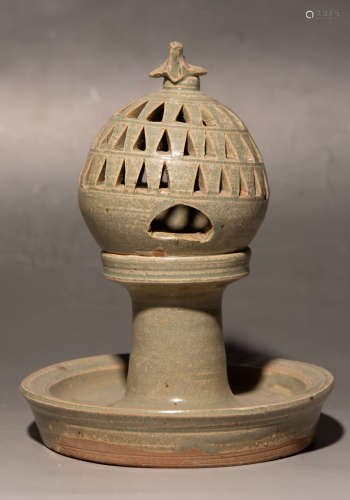 Chinese Celadon Porcelain Incense Burner