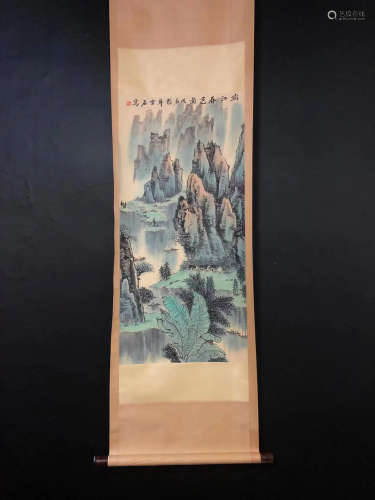 Chinese Bai Xueshi'S Painting On Paper