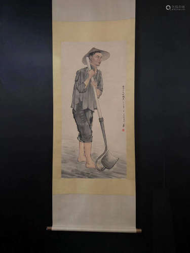 Chinese Jiang Zhaohe'S Painting On Paper