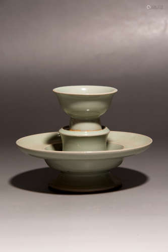 Chinese Set Of Celadon Porcelain Teapot Holders
