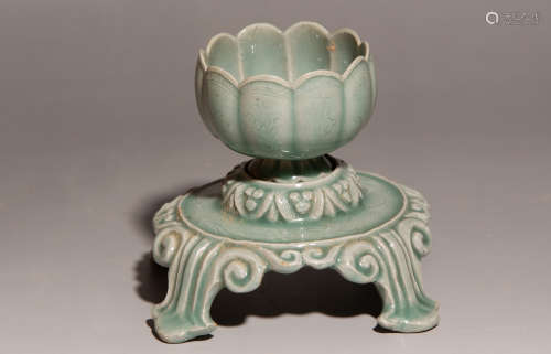Chinese Set Of Celadon Porcelain Cup Holders