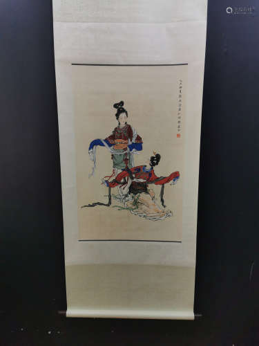 Chinese Liu Lingcang'S Painting On Paper