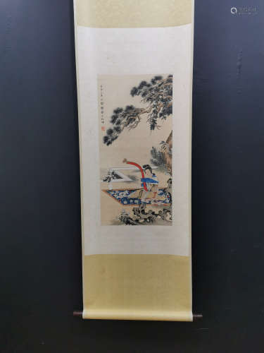 Chinese Wang Shuhui'S Painting On Paper