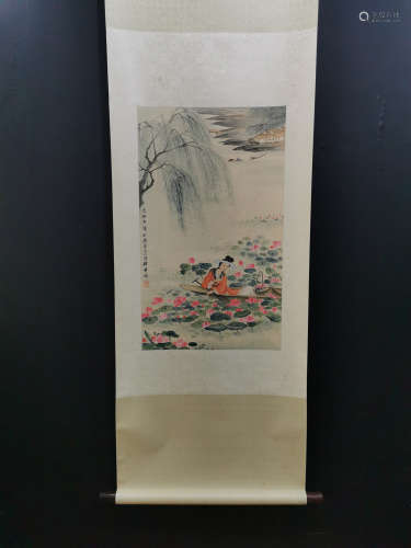 Chinese Huang Jun'S Painting On Paper