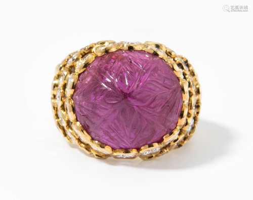 Cartier Rubin-Diamant-Ring
