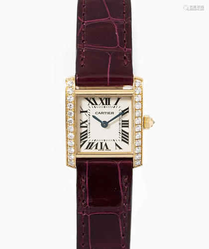 Cartier Tank Francais Diamant-Damenarmbanduhr