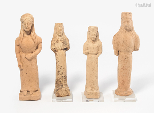 Lot: 4 archaische Votivfiguren