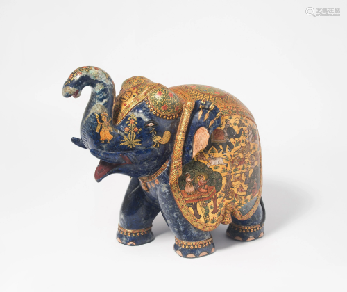 Lapis Lazuli Elefant