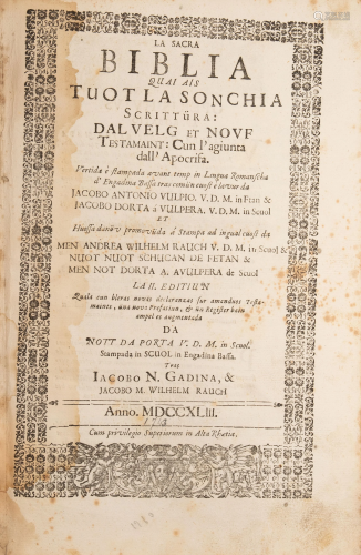 Biblia Raeto-Romanica