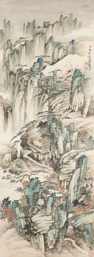 Xiao Xun (1883-1944) Monumental Landscape, 1935