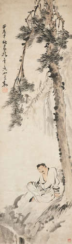 Su Liupeng (1791-1862) Man under a Pine, 1844