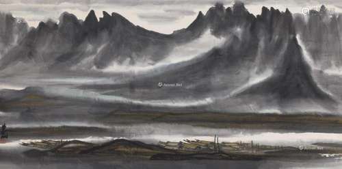 林风眠（1900～1991） 长江三峡 纸本设色