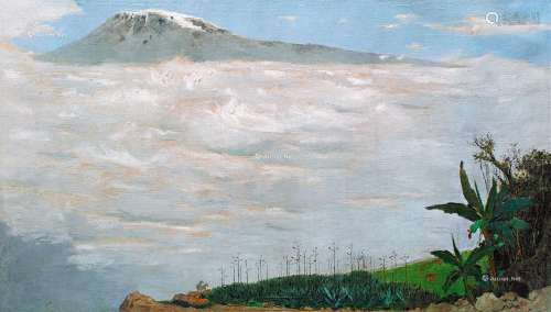 吴冠中（1919～2010） 1975年作 乞力马扎罗雪山 布面油画