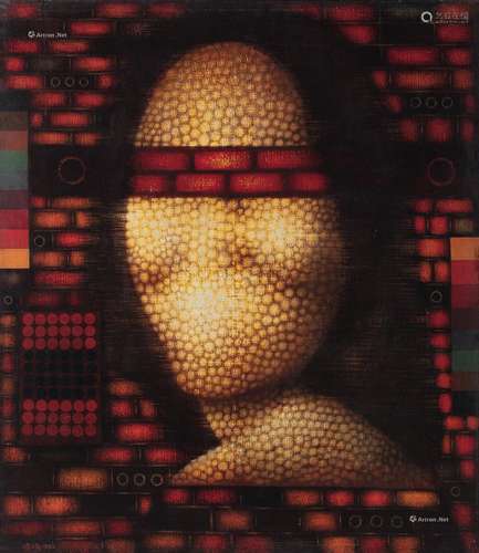 潘德海（B.1956） 1992年作 蒙娜丽莎 布面油画