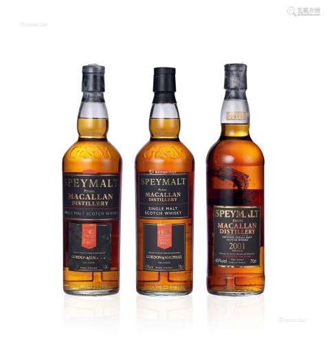 高登&麦克菲尔装瓶：斯佩默麦卡伦1998、2001、2002年斯佩塞单一麦芽威士忌 （各一支）