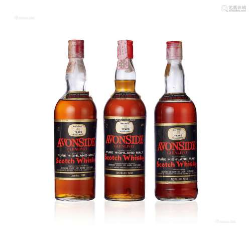 高登&麦克菲尔装瓶：艾文塞德-格兰威特1938-33、35、39年高地纯麦威士忌 （各一支）
