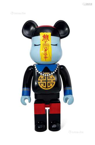 2017年作 BE@RBRICK 僵尸 新加坡限定 二代 夜光